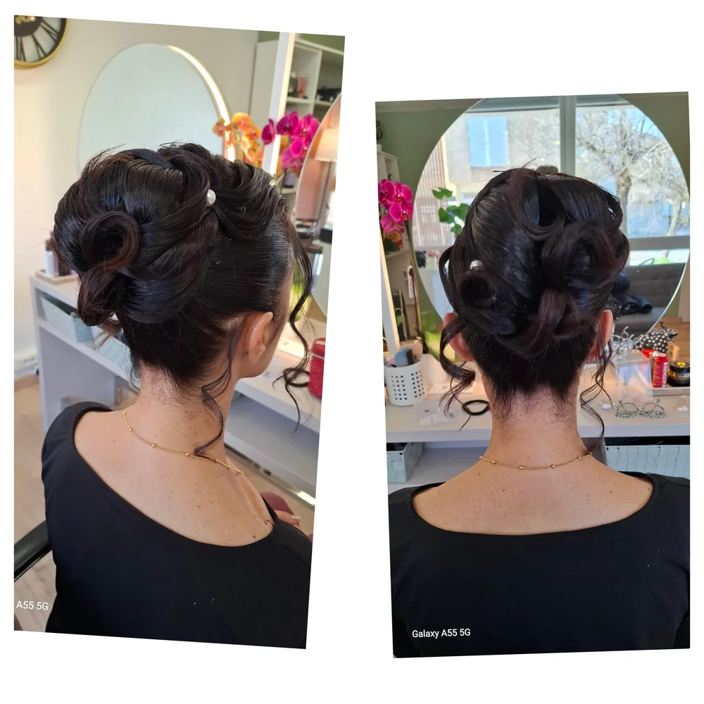 Chignon de cérémonie, salon En tête à tête